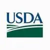 The usda logo on a white background.