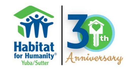 Habitat for humanity's 30th anniversary logo.