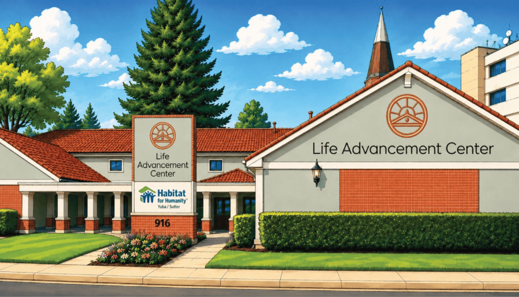 Illustrated image of the Life Advancement Center